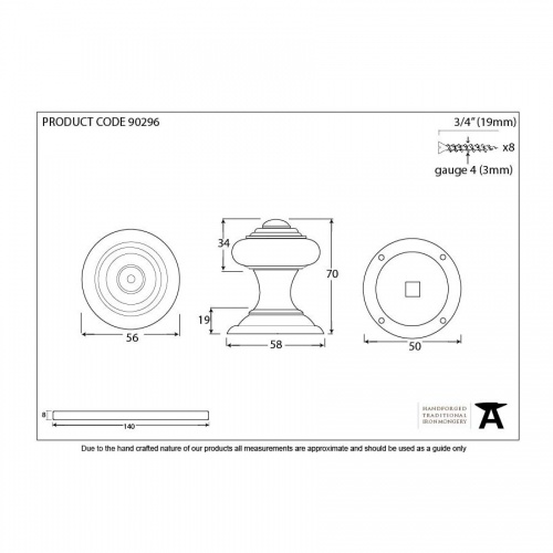 Polished Chrome Elmore Concealed Mortice Knob Set